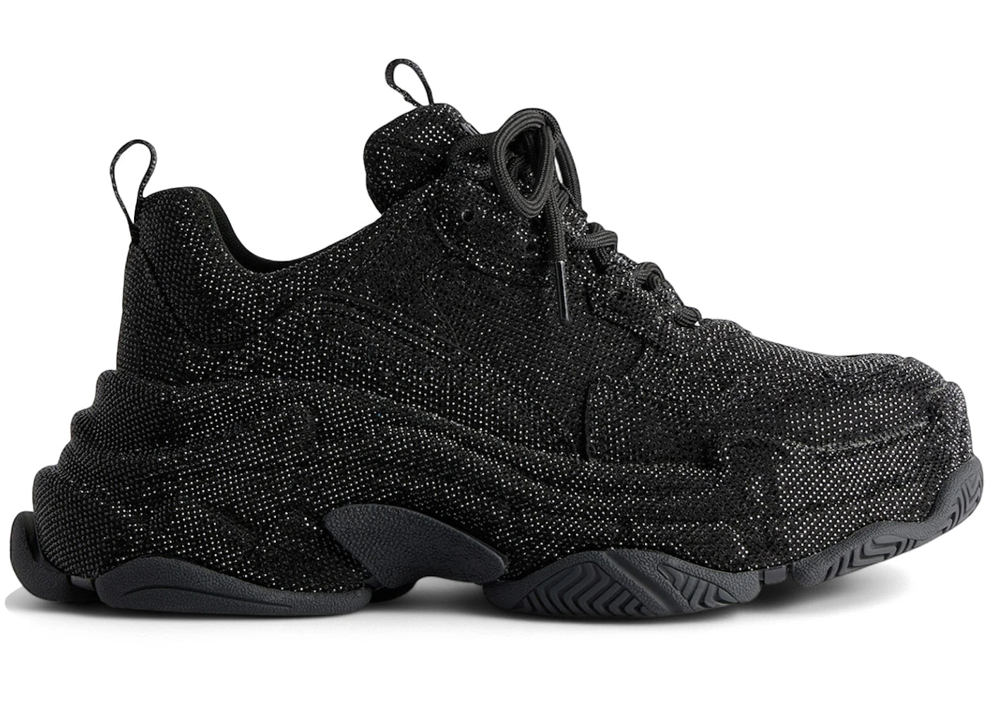 Balenciaga Triple S Black Rhinestones (Women's)