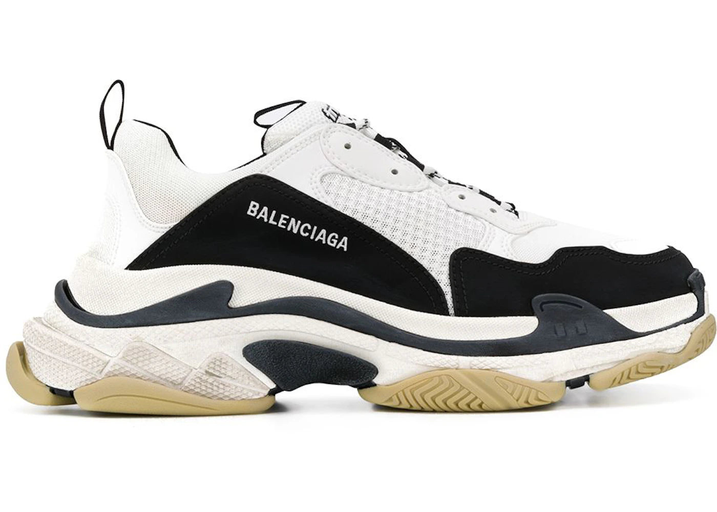Balenciaga Triple S Black White