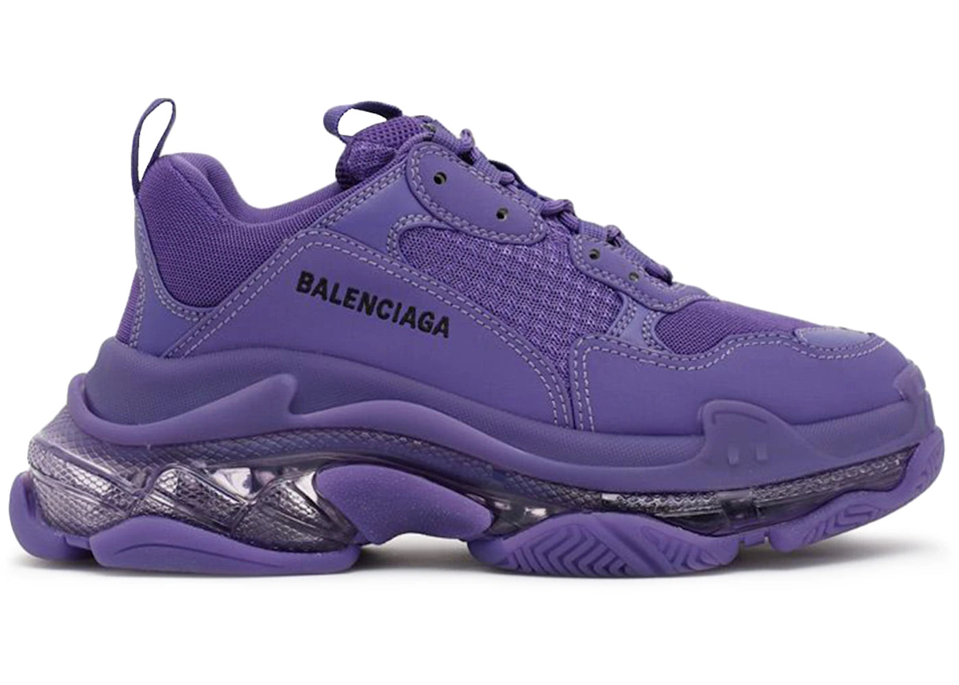 Balenciaga Triple S Clear Sole Deep Purple