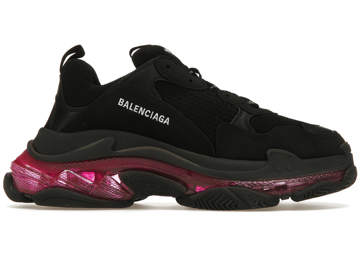 Balenciaga Triple S Clear Sole Neon Pink