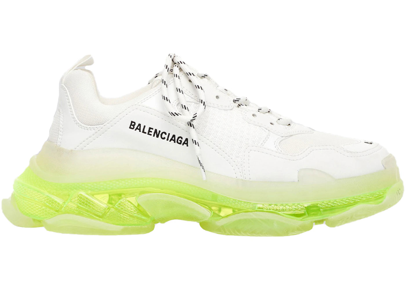 Balenciaga Triple S Clear Sole White Fluo Yellow