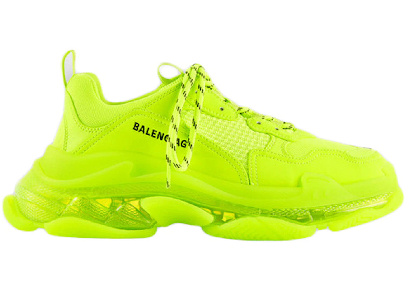 Balenciaga Triple S Clear Sole Fluo Yellow