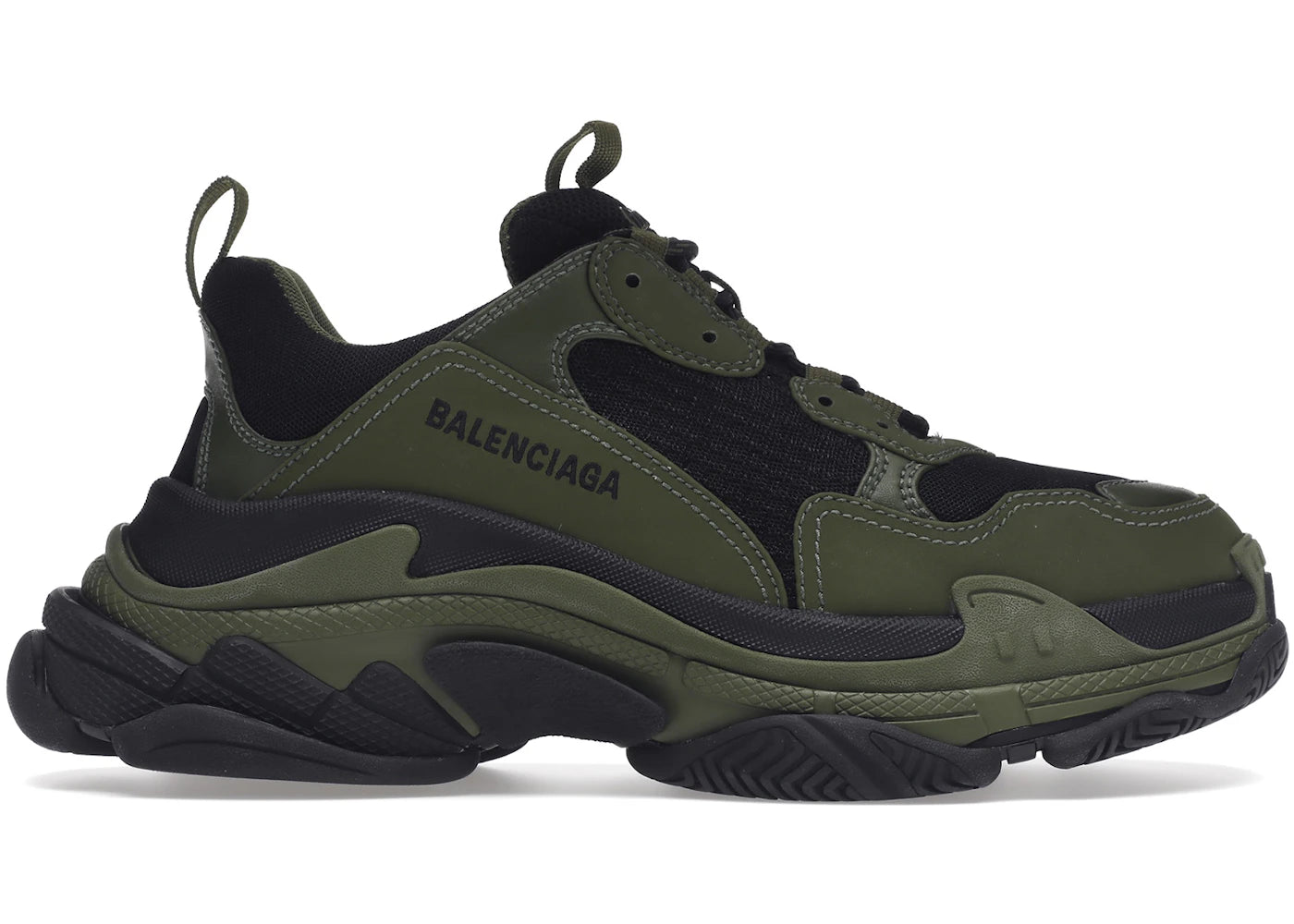 Balenciaga Triple S Dark Green Black
