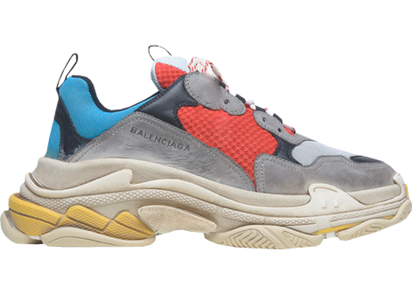 Balenciaga Triple S Grey Red Blue