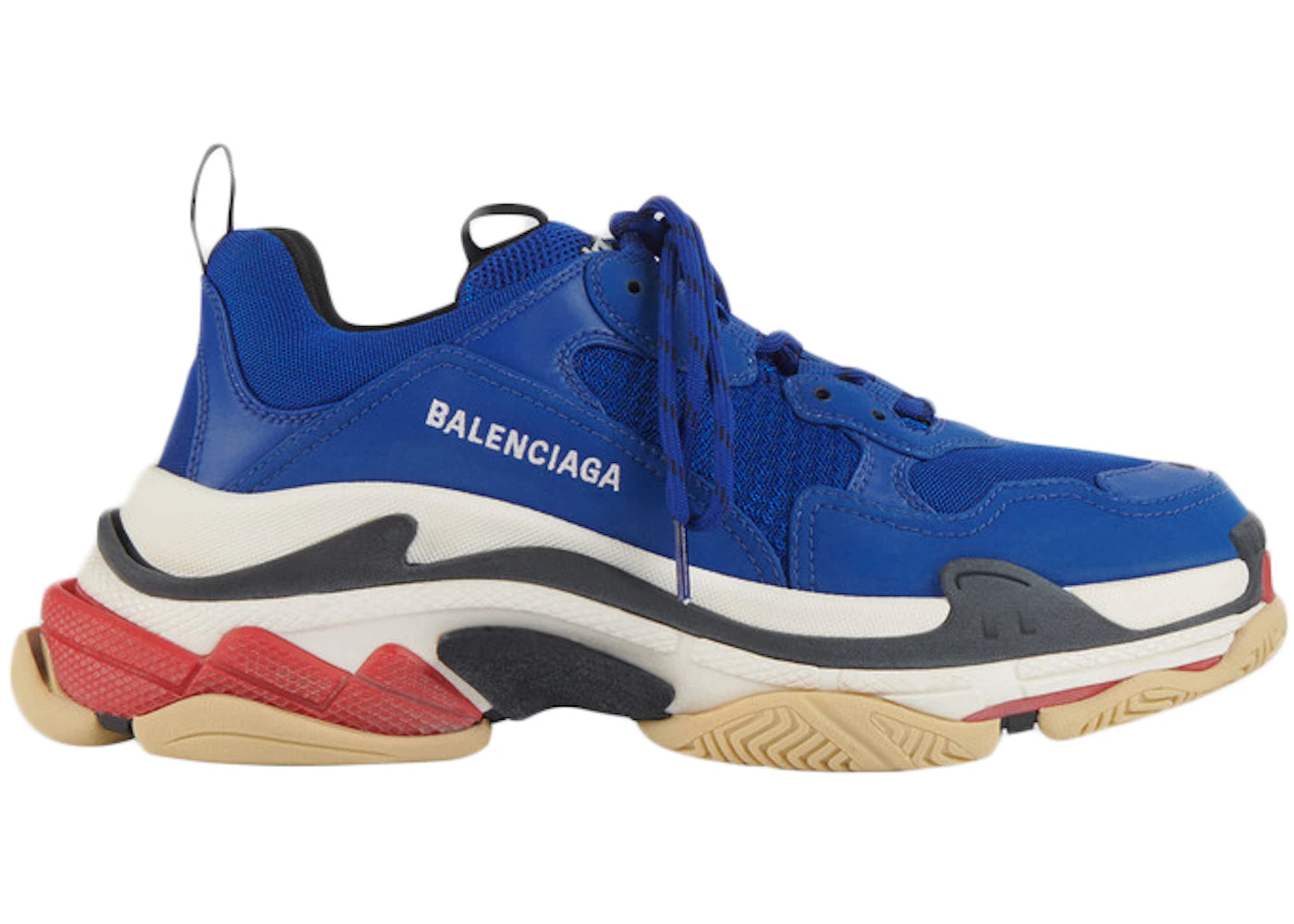 Balenciaga Triple S Navy Red Sole