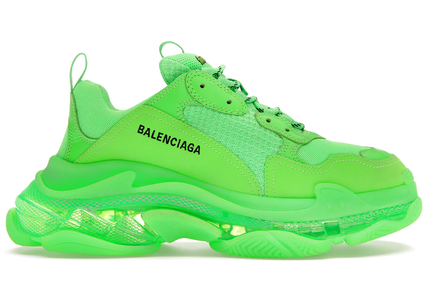 Balenciaga Triple S Neon Green Clear Sole