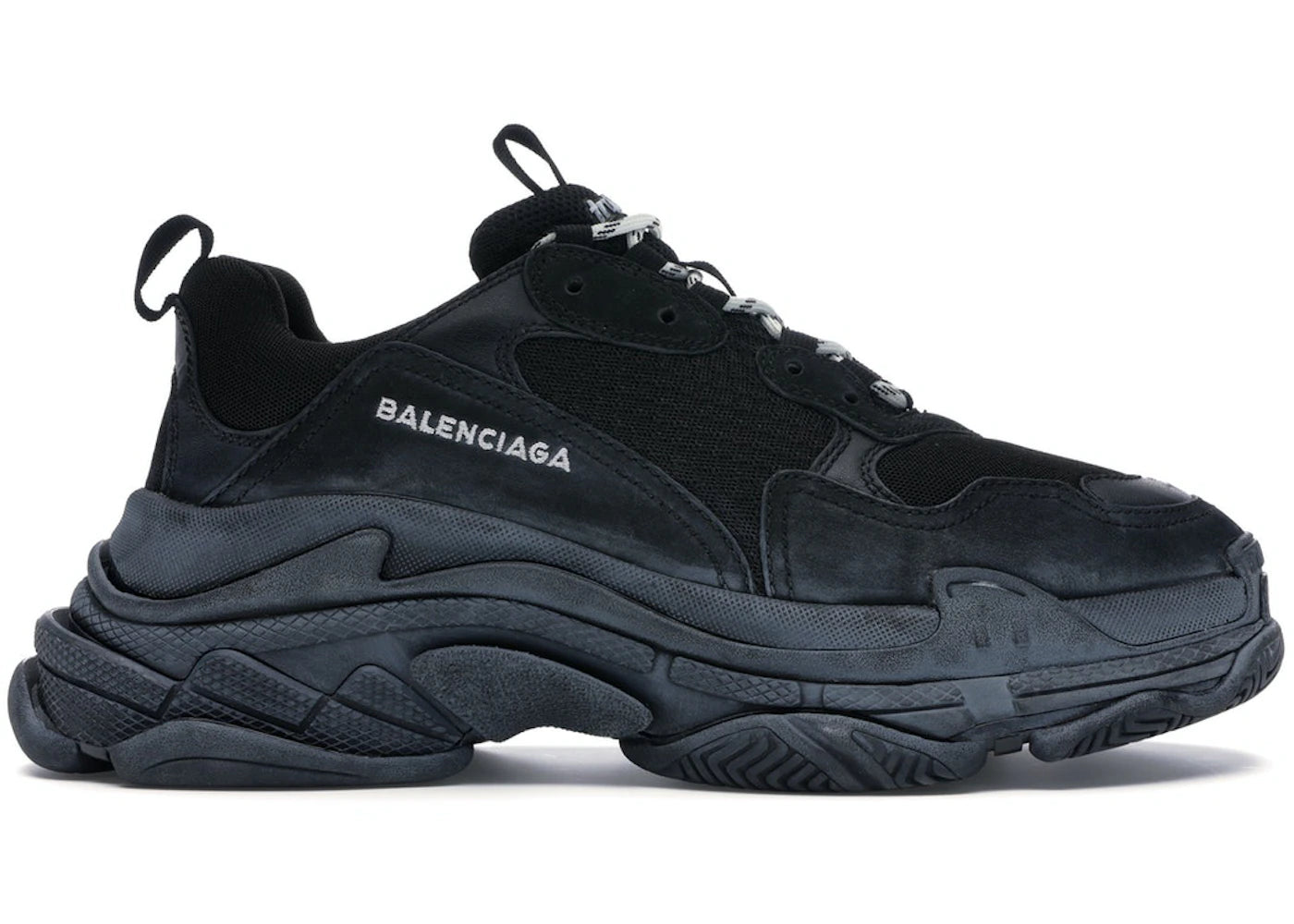 Balenciaga Triple S Triple Black (2018 Reissue) (Pre-Distressed)