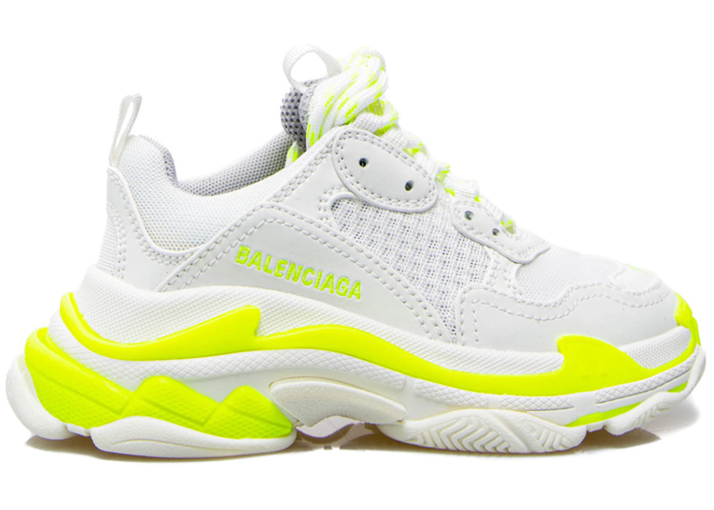 Balenciaga Triple S White Fluo Yellow (Women's)