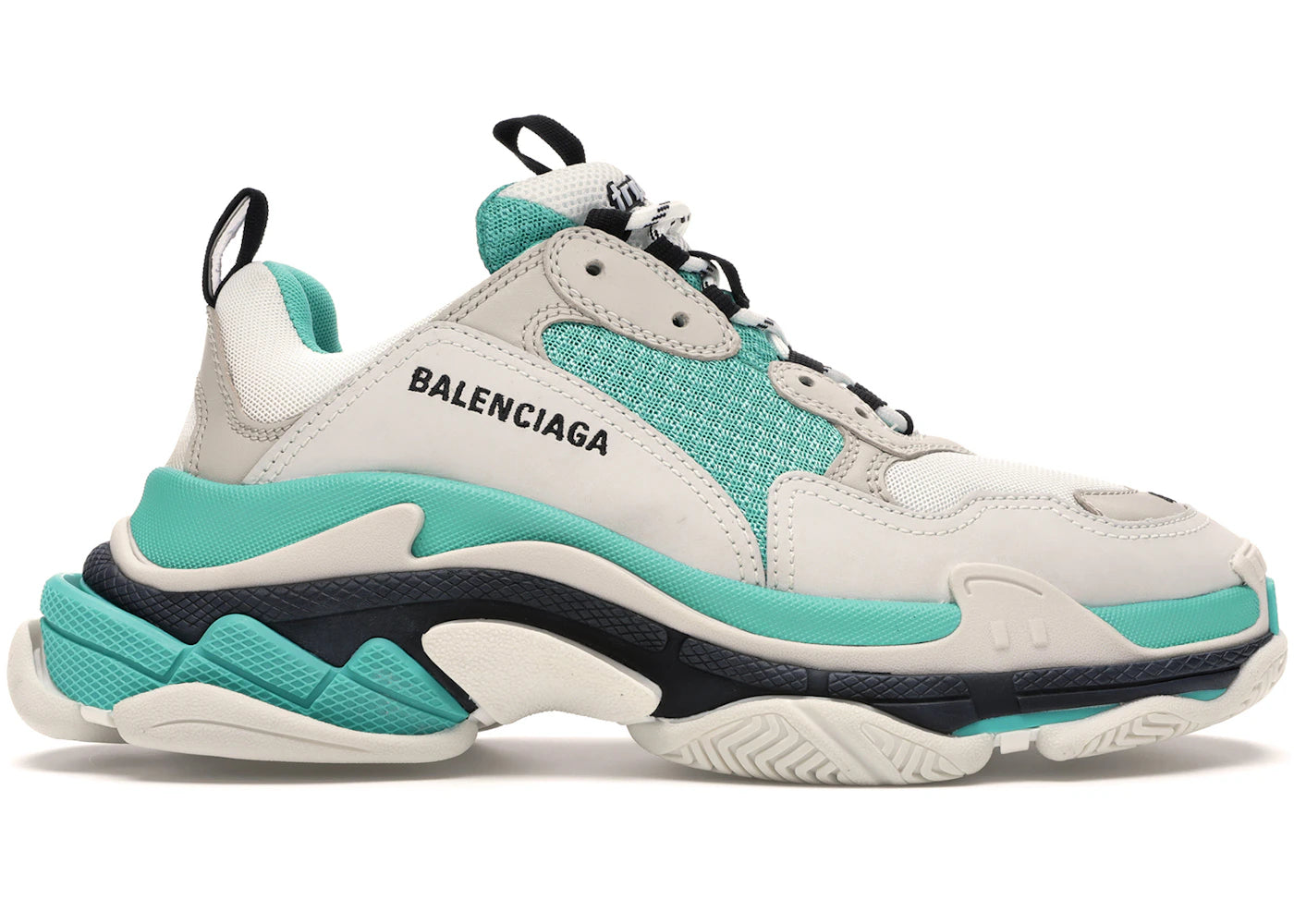 Balenciaga Triple S White Grey Turquoise