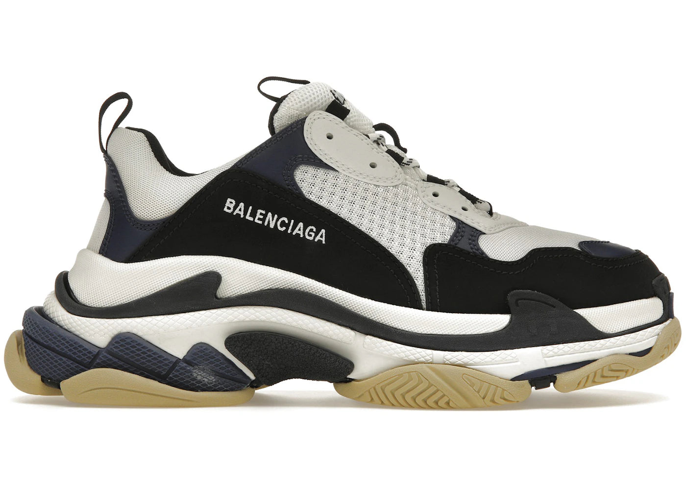 Balenciaga Triple S White Navy Black