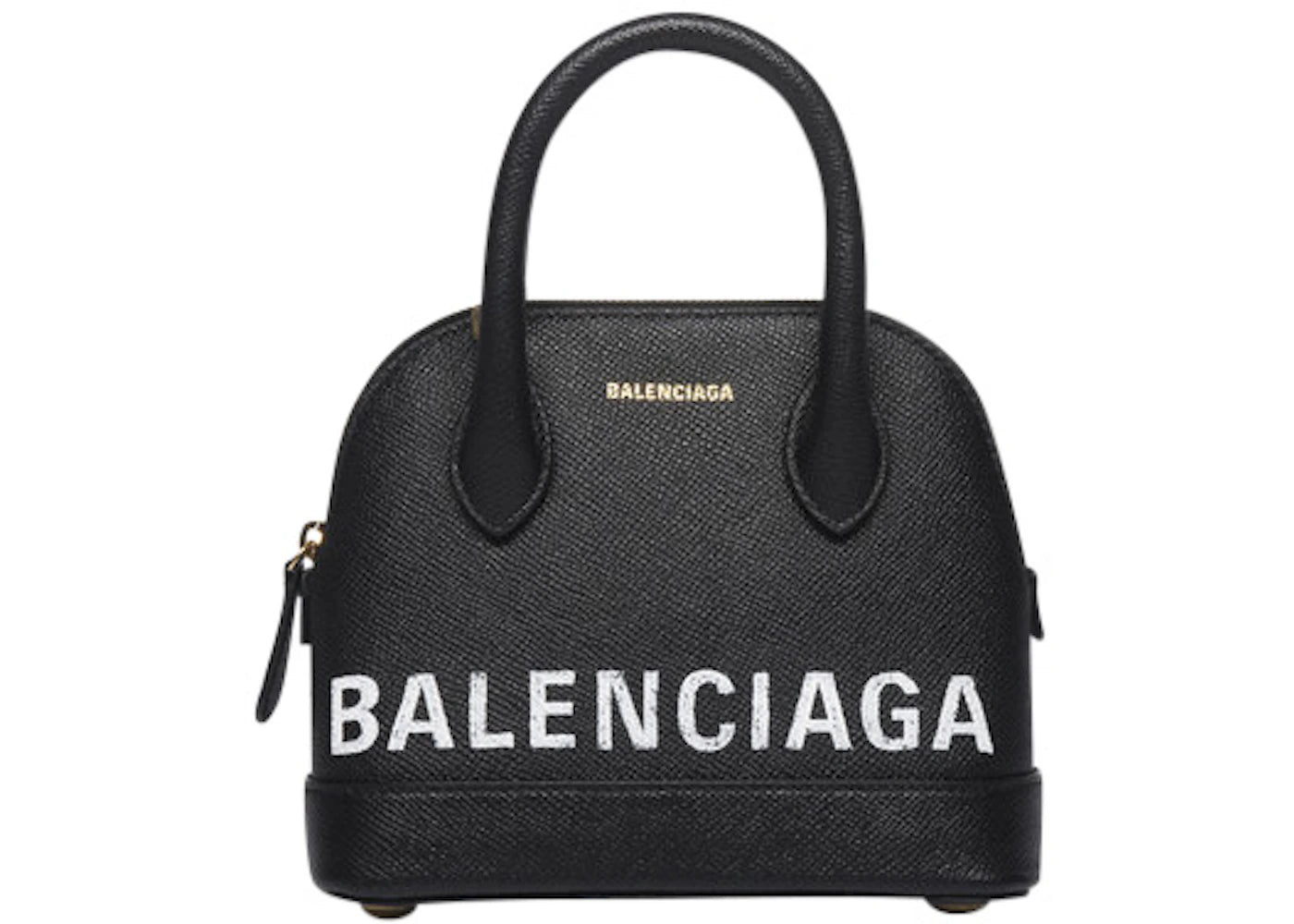 Balenciaga Ville Top Handle XXS Black/White