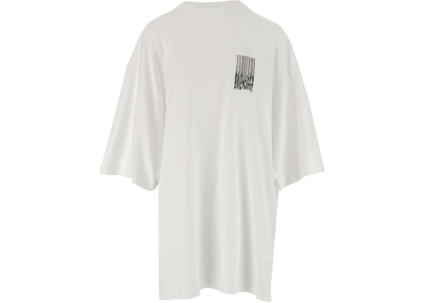 Balenciaga Wide Fit Barcode T-Shirt White