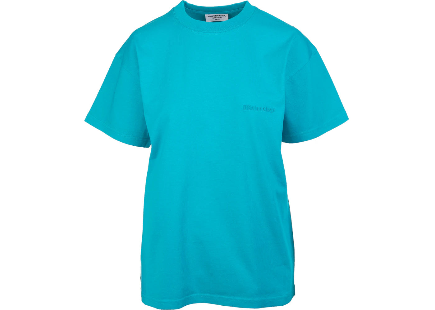 Balenciaga Wide Line T-Shirt Turquoise