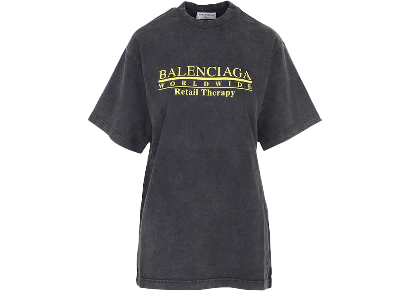Balenciaga Women Worldwide Logo T-Shirt Black