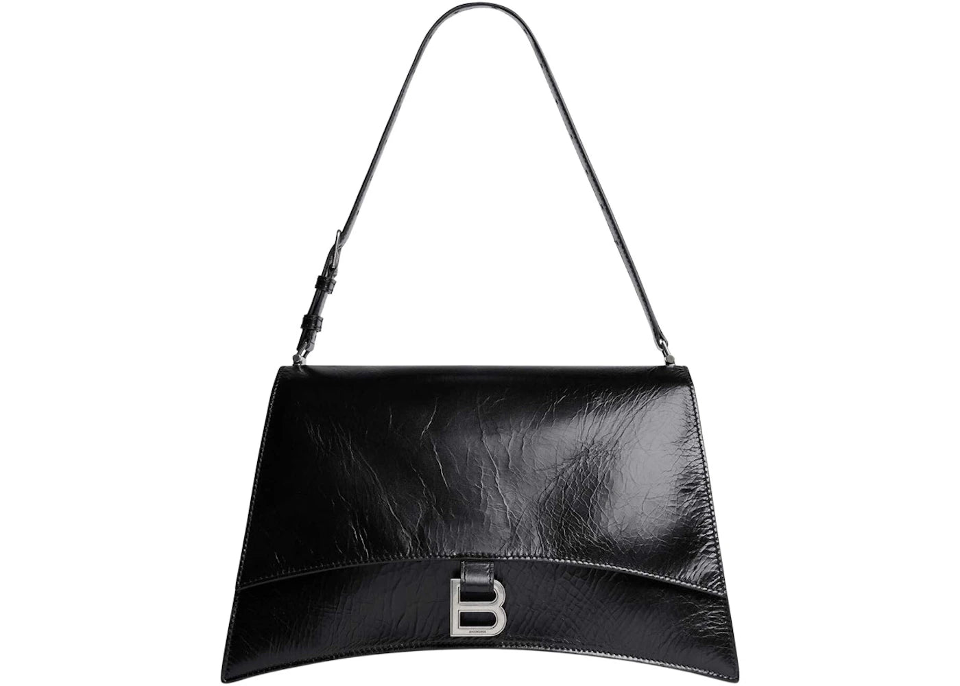 Balenciaga Women's Crush Medium Sling Bag Black