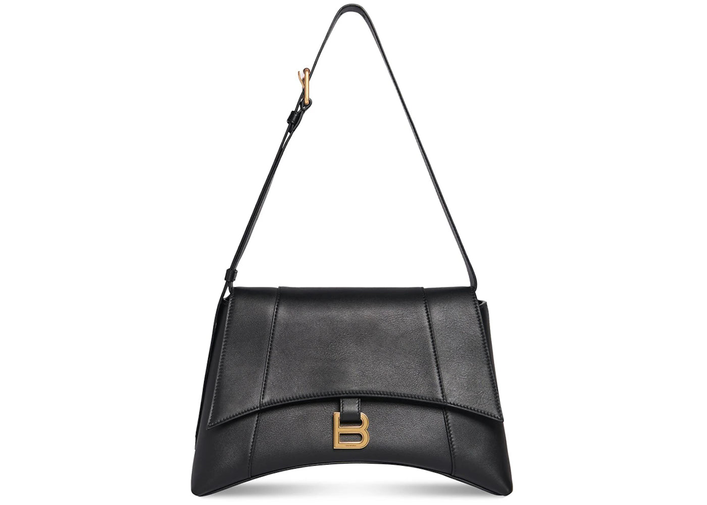 Balenciaga Women's Downtown Medium Shoulder Bag Black