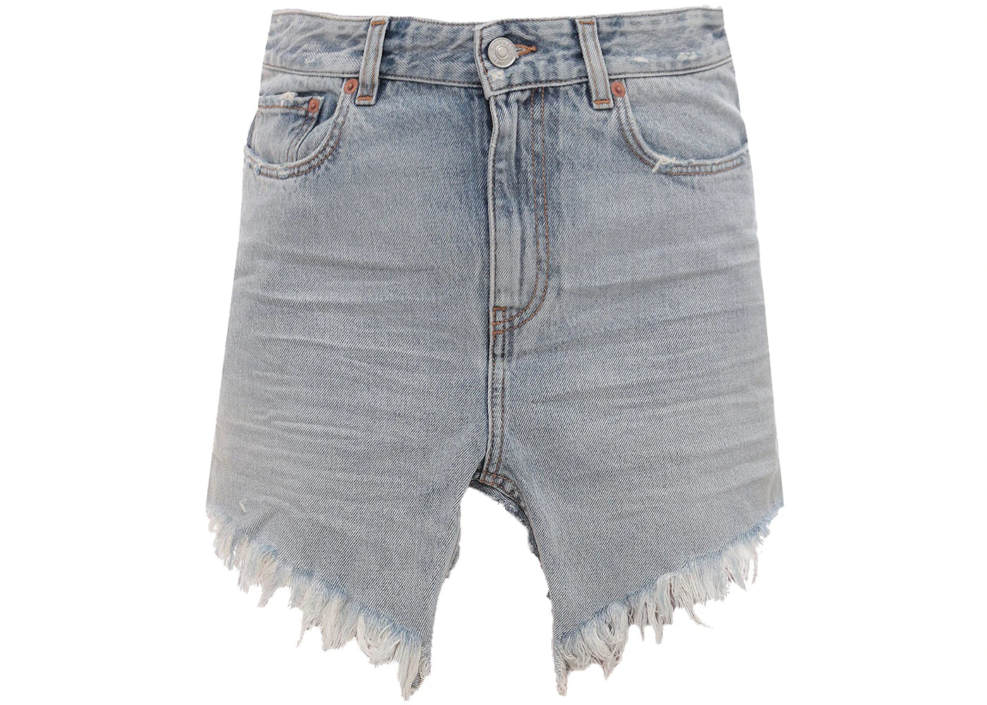 Balenciaga Women's Denim Mini Skirt Blue