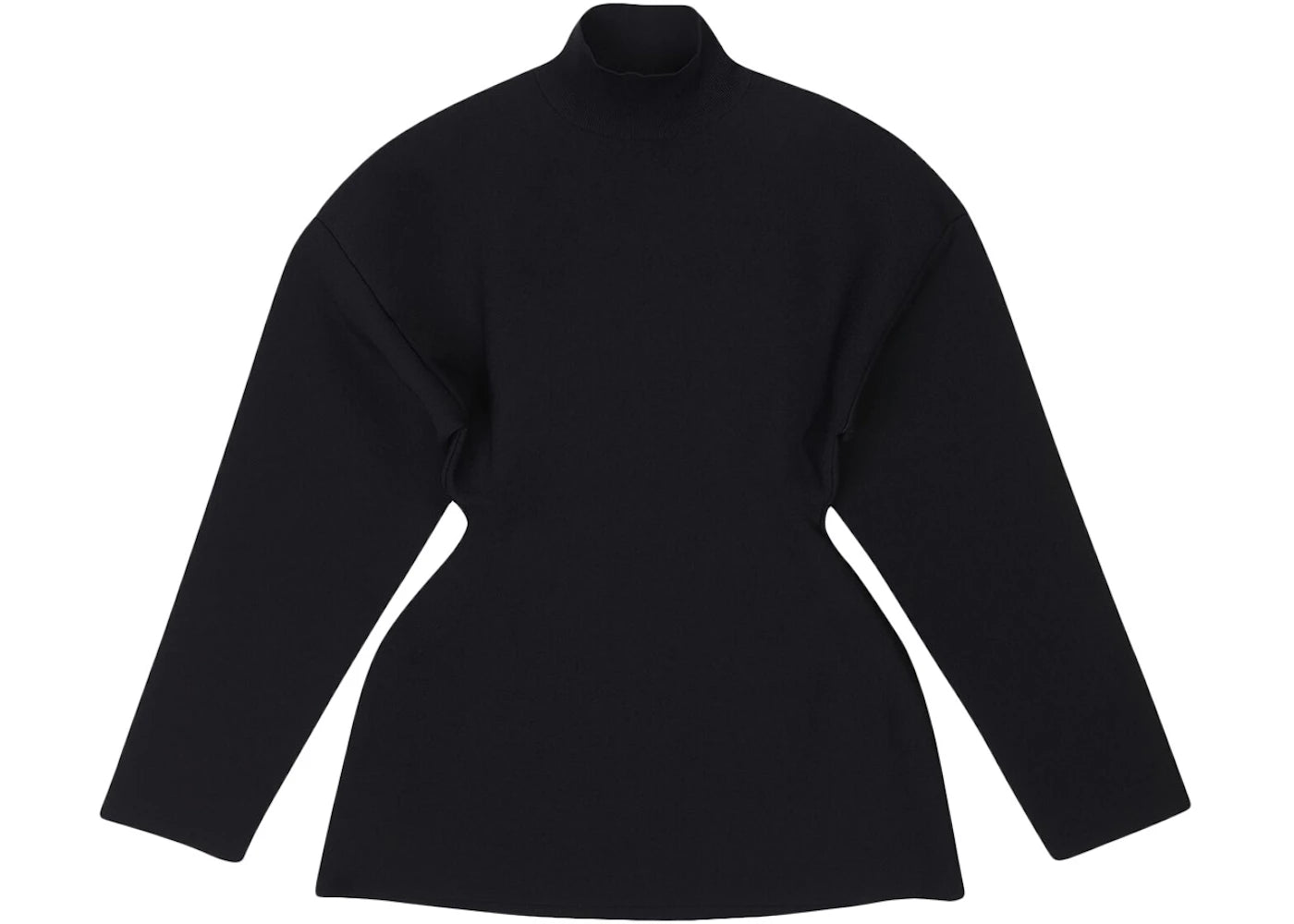 Balenciaga Women's Hourglass Turtleneck Sweater Black