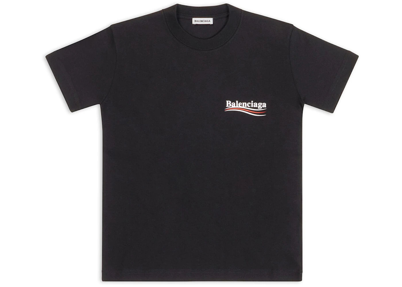 Balenciaga Women's Political Campaign Small Fit T-Shirt Black
