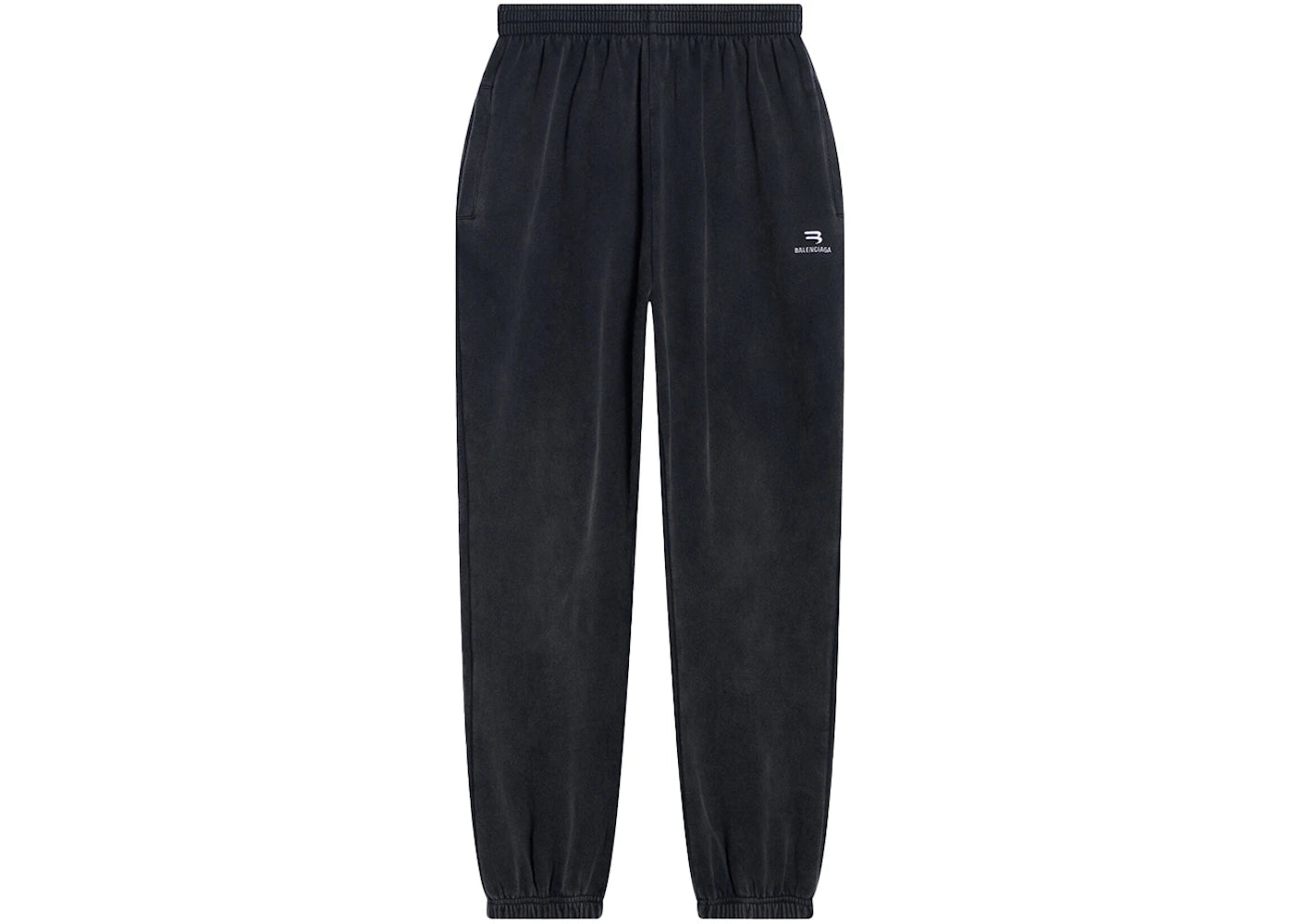 Balenciaga Women's Sporty B Stretch Knee Sweatpants Black/White