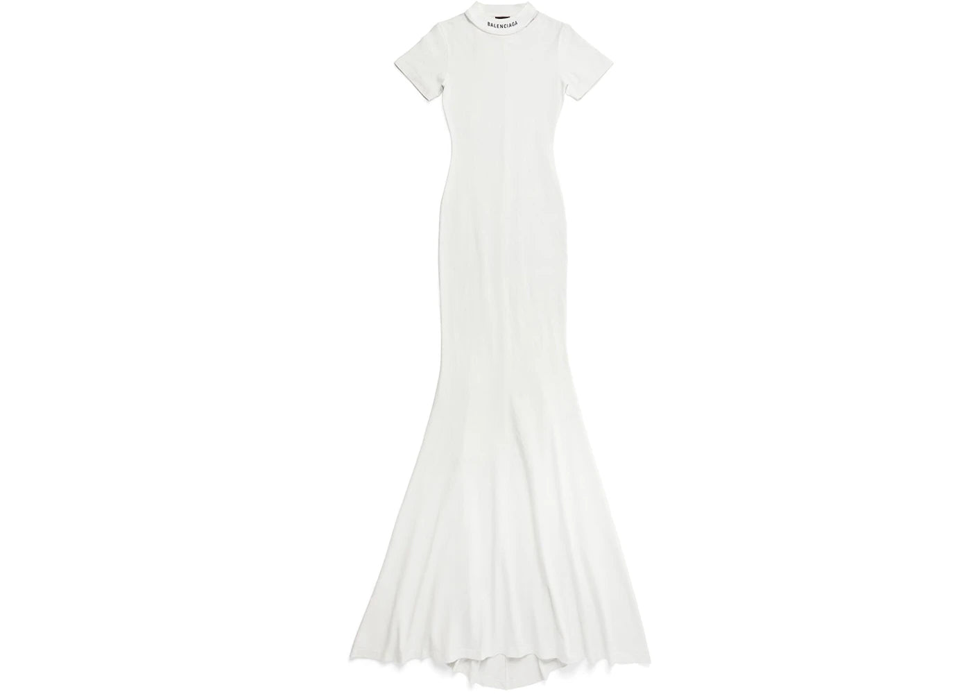 Balenciaga Women's T-Shirt Maxi Dress White