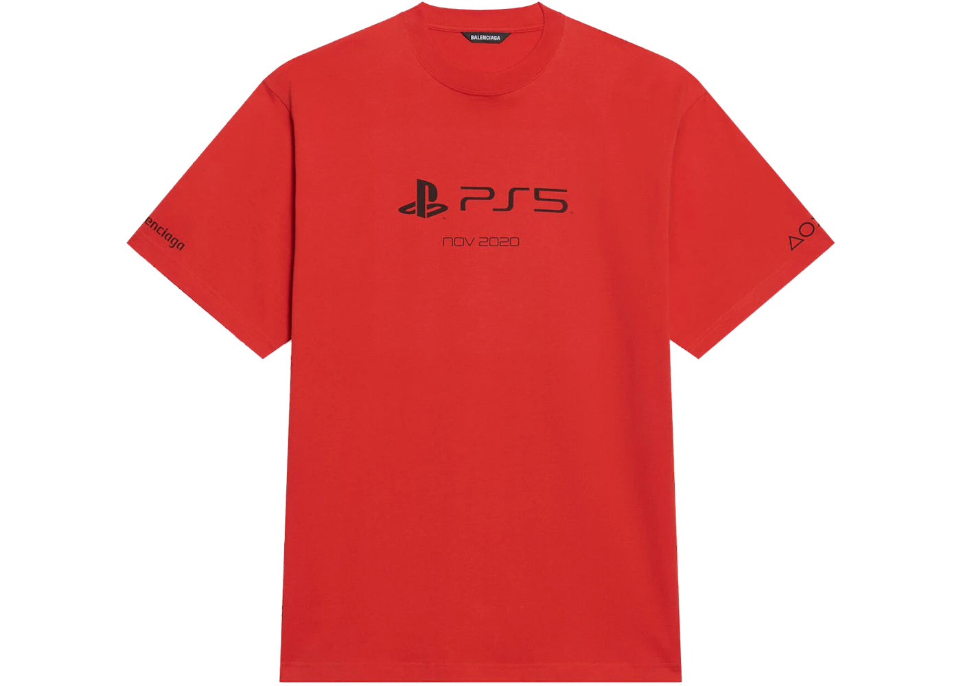 Balenciaga x PlayStation Boxy T-shirt Red
