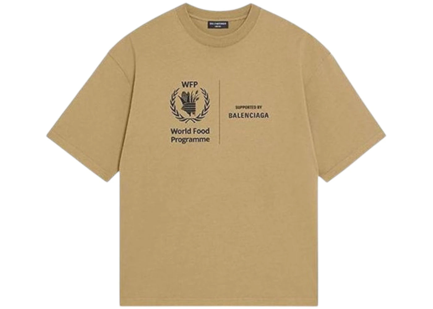 Balenciaga x WFP Medium Fit T-shirt Khaki