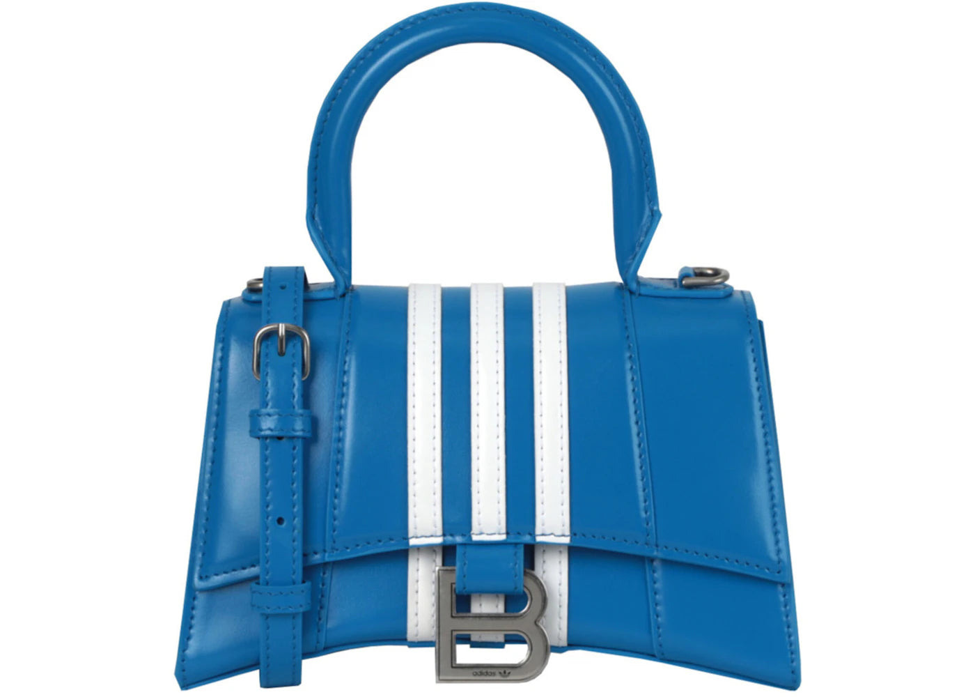 Balenciaga x adidas Hourglass Top Handle Blue White