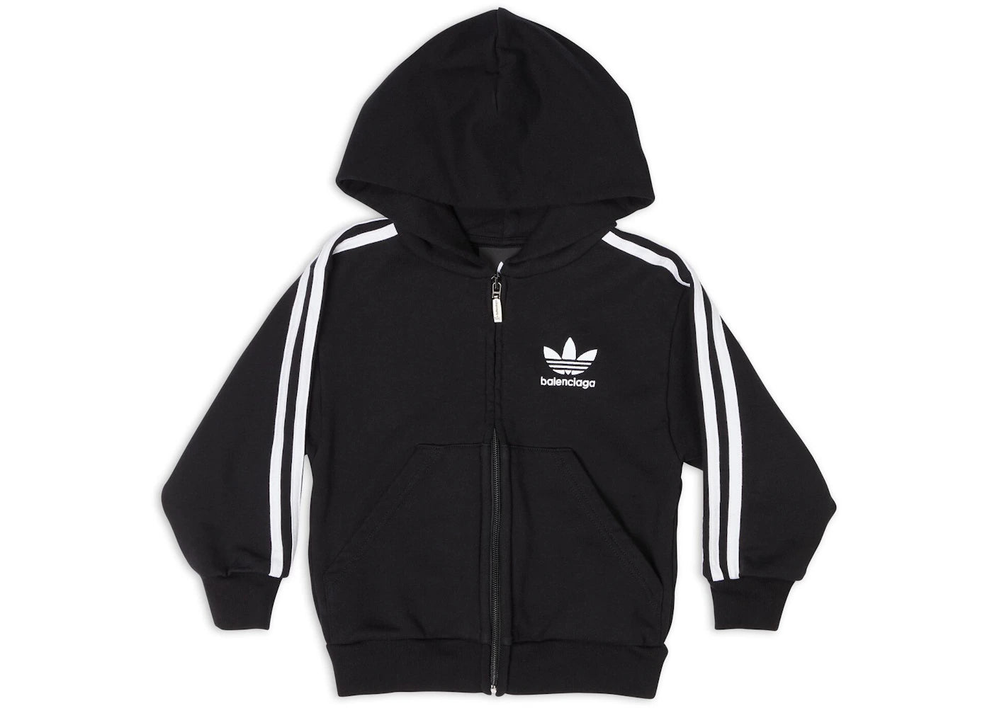 Balenciaga x adidas Kids - Zip-Up Hoodie Black