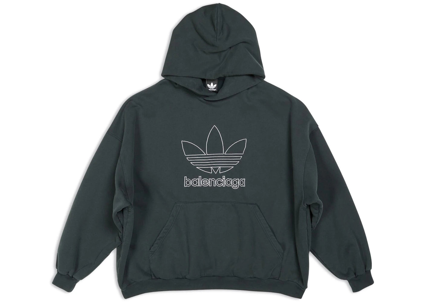 Balenciaga x adidas Large Fit Hoodie Green