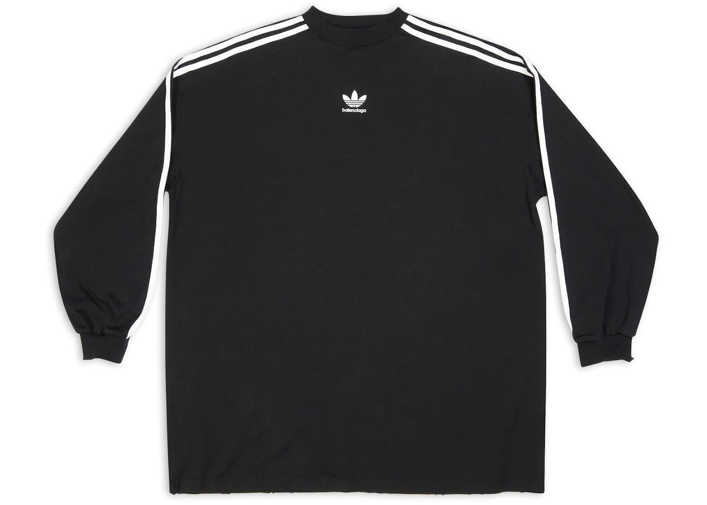 Balenciaga x adidas Long Sleeve T-Shirt Oversized Black
