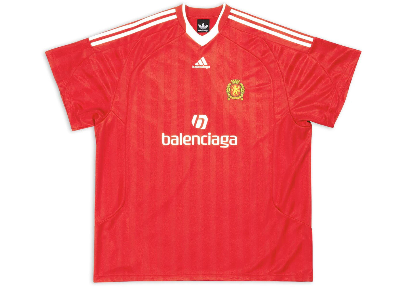 Balenciaga x adidas Soccer T-Shirt Oversized Red