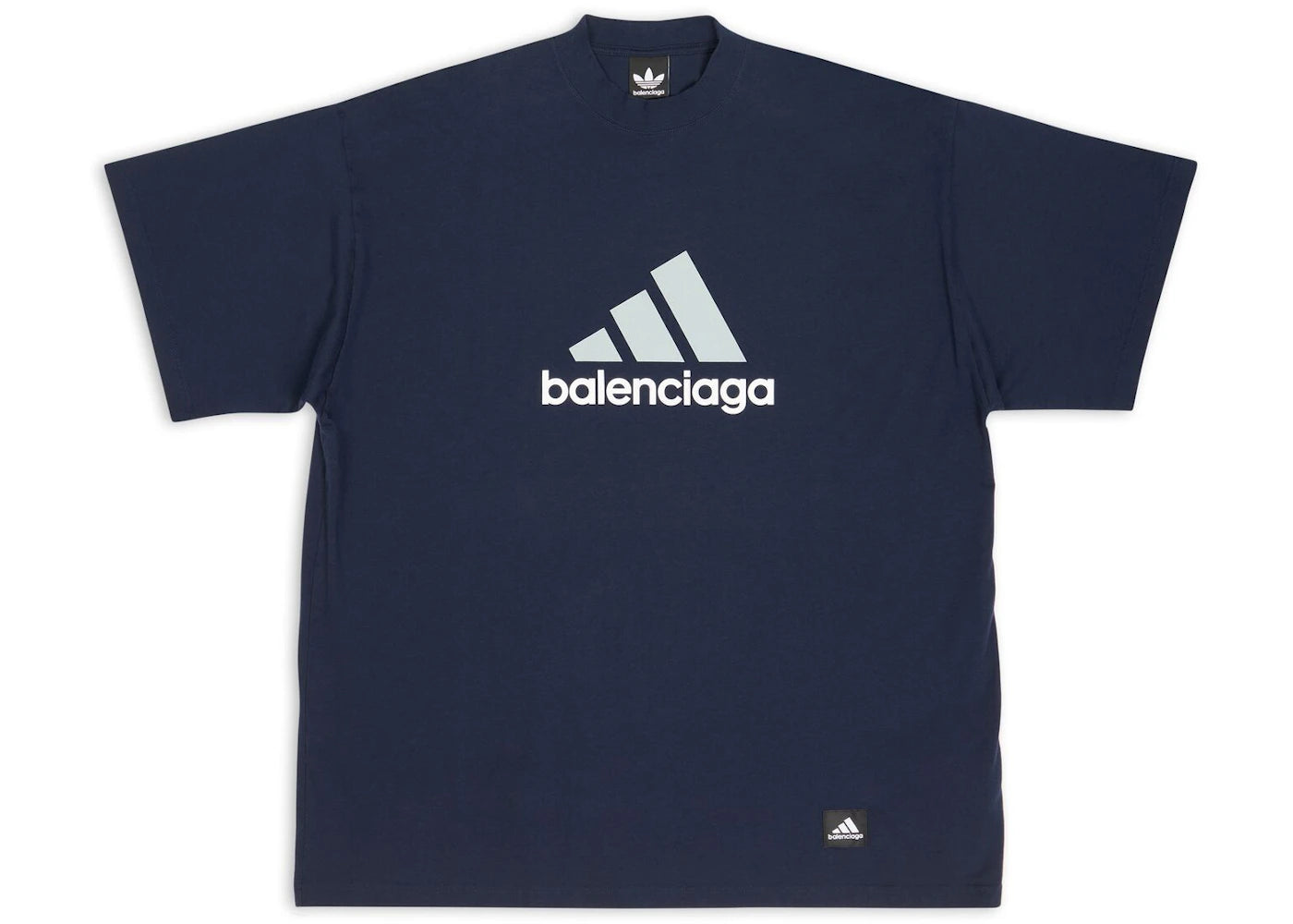Balenciaga x adidas T-Shirt Oversized Navy Blue