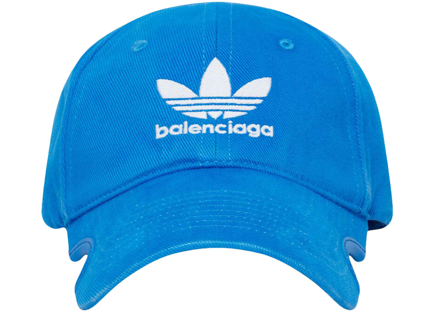 Balenciaga x adidas Trefoil Balenciaga Logo Cap Blue/White