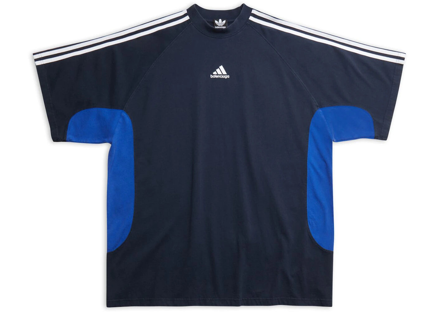 Balenciaga x adidas Unisex T-Shirt Oversized Navy Blue
