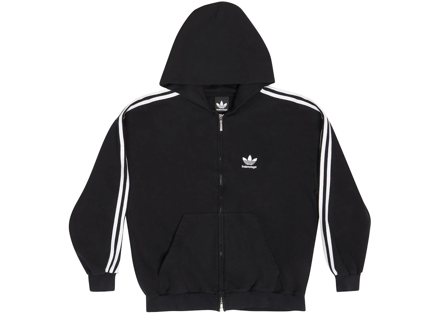 Balenciaga x adidas Zip-Up Hoodie Small Fit Black