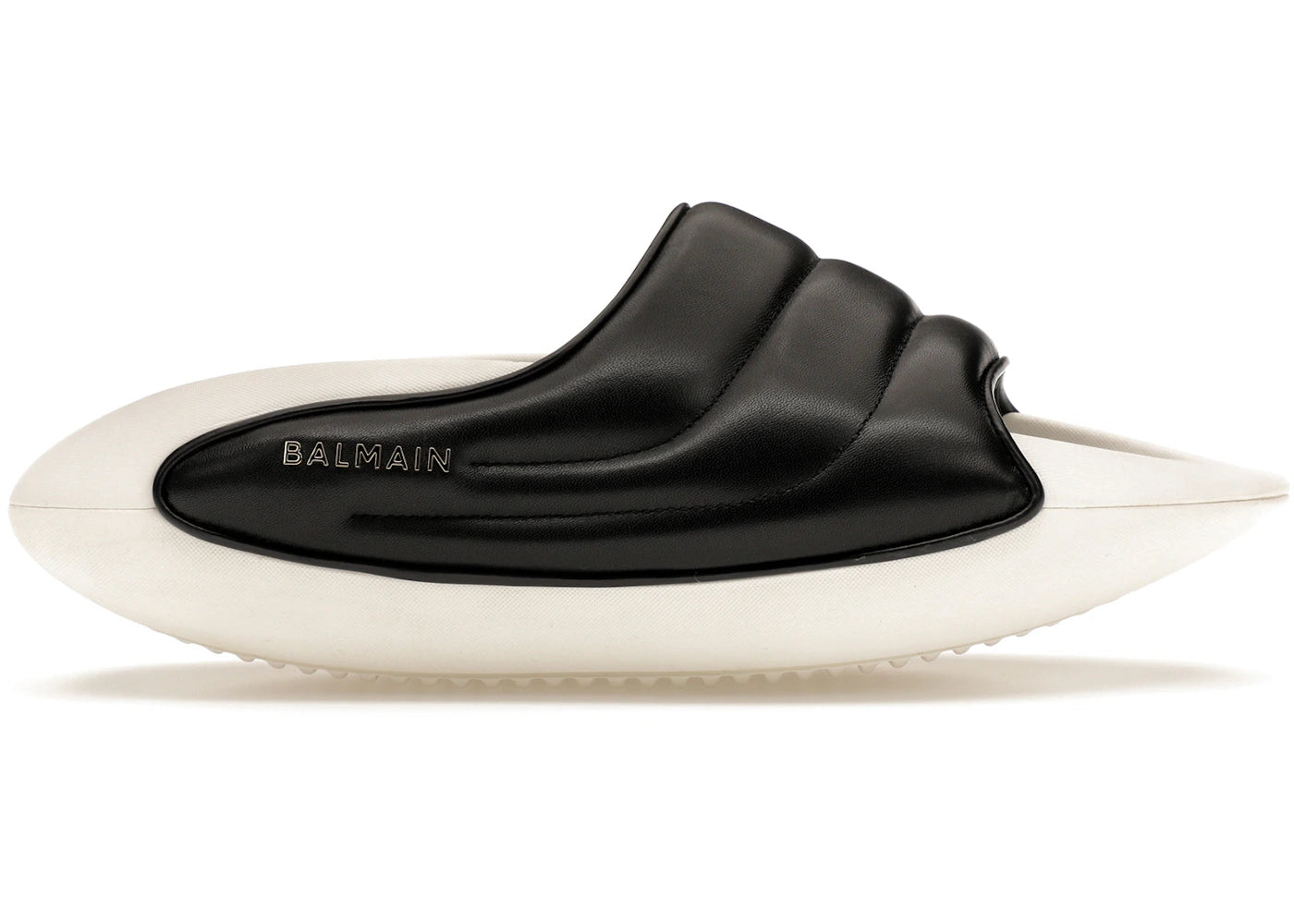Balmain B-IT Mules Black White