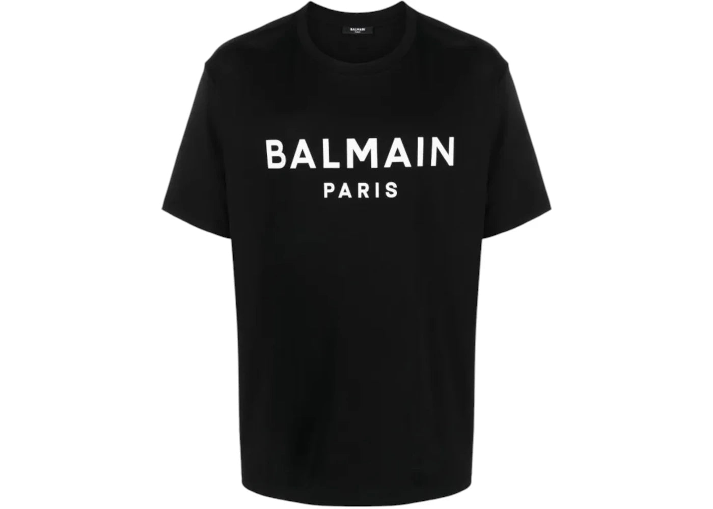Balmain Logo Print T-shirt Black