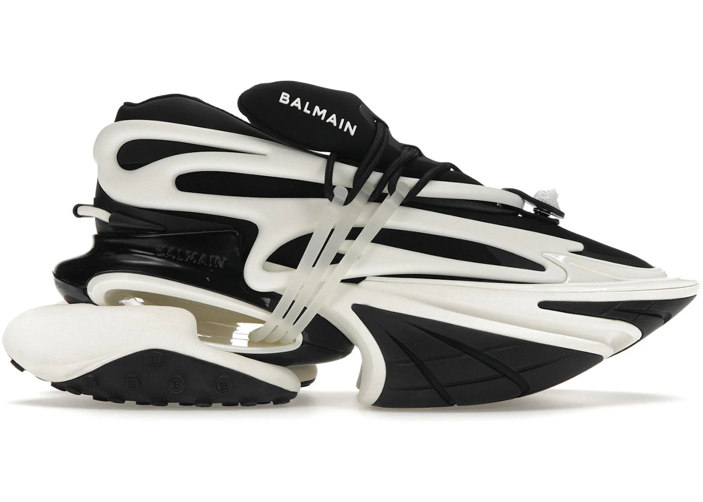 Balmain Unicorn Low-Top Black White
