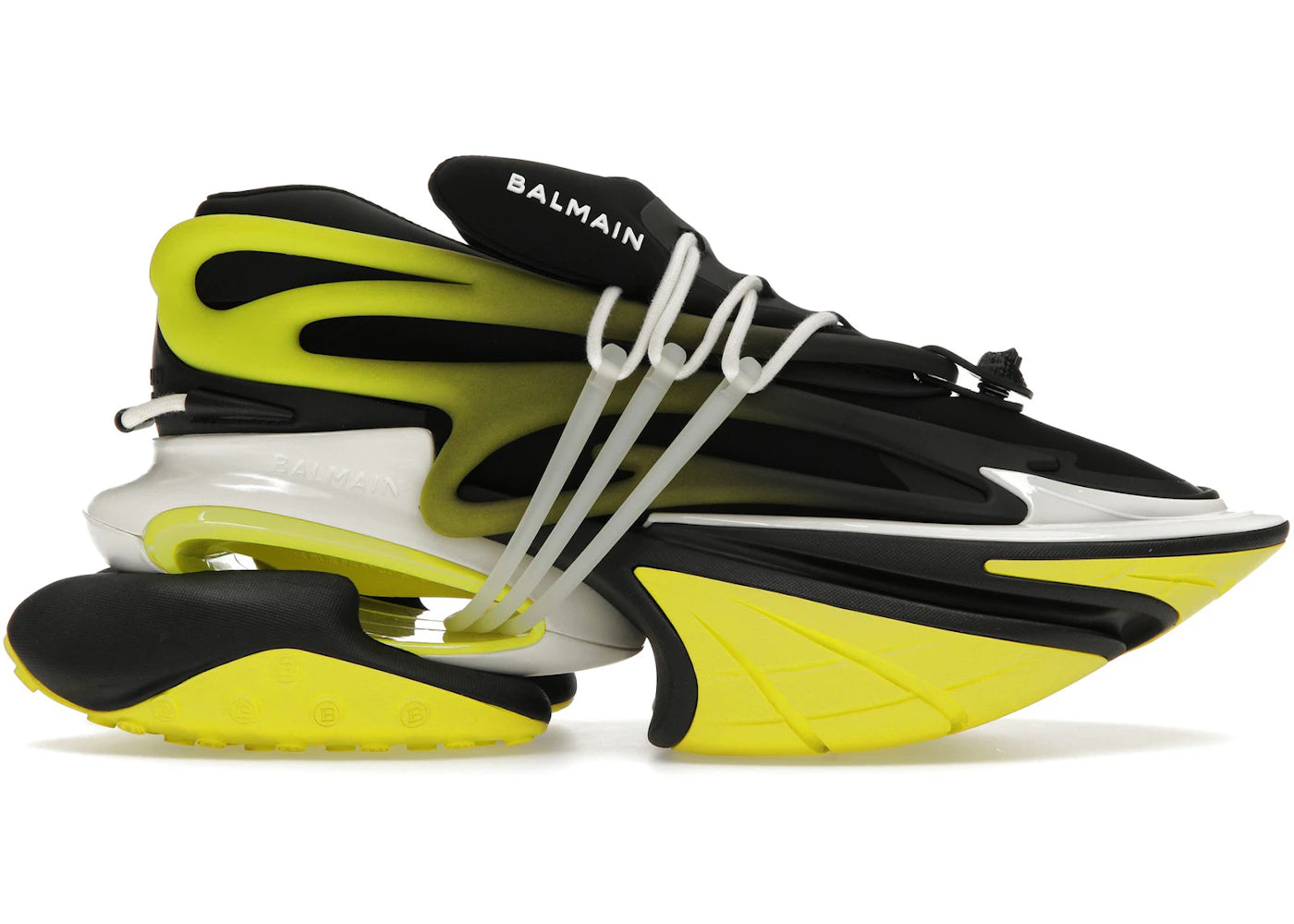 Balmain Unicorn Low-Top Black Yellow