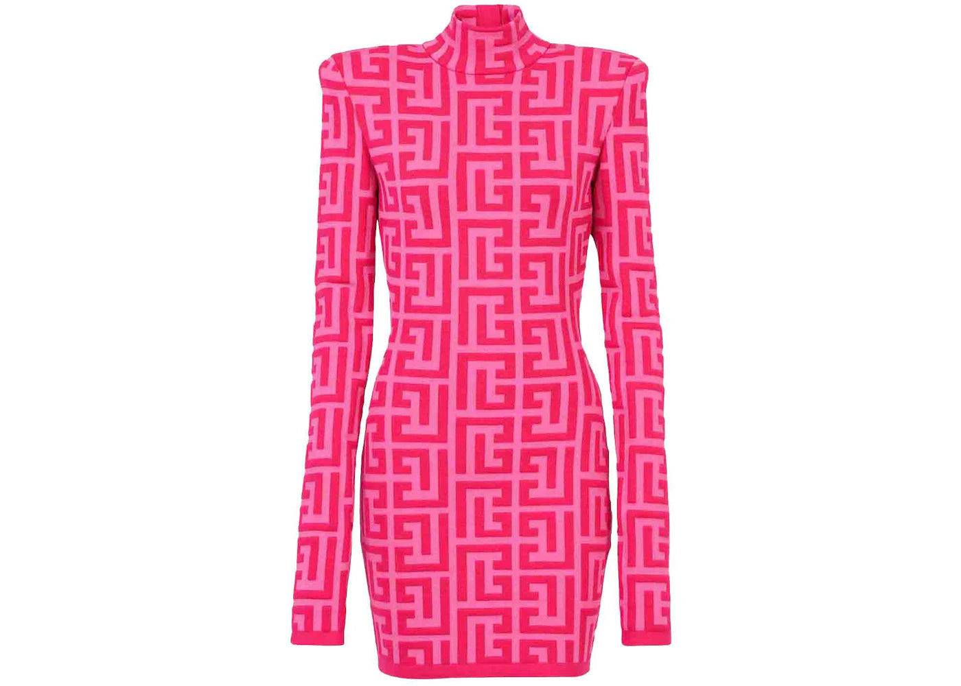 Balmain x Barbie - Short Dress with Light Pink Balmain Monogram