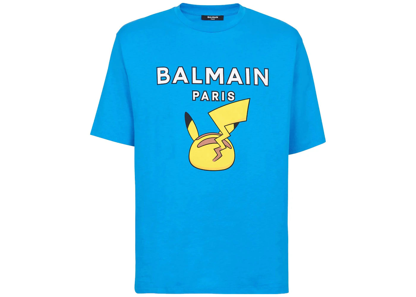 Balmain x Pokemon Cotton T-shirt Blue