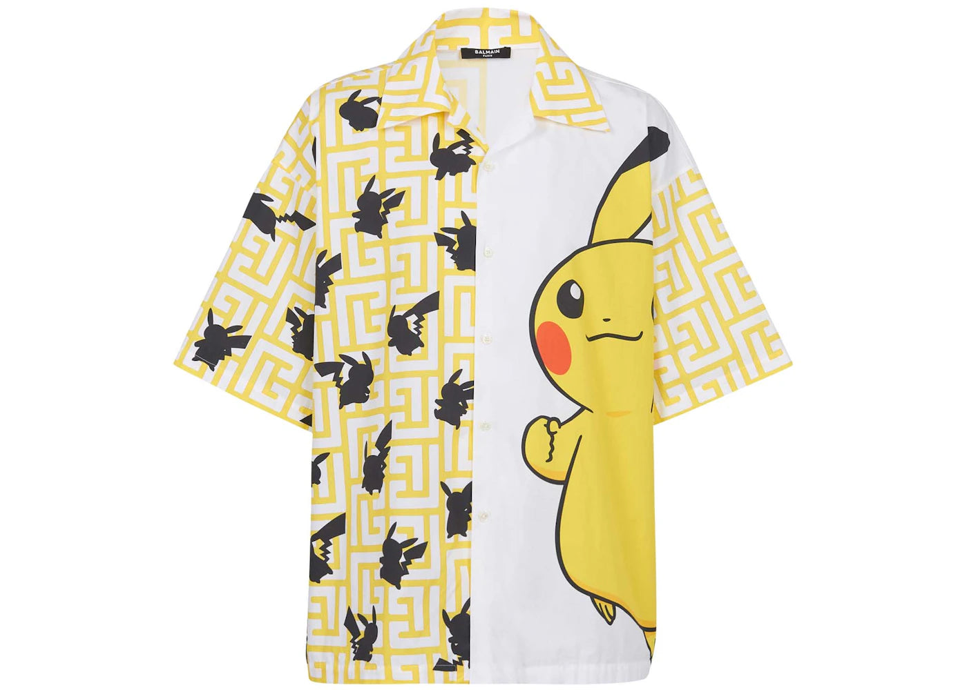 Balmain x Pokemon Oversized Shirt Yellow