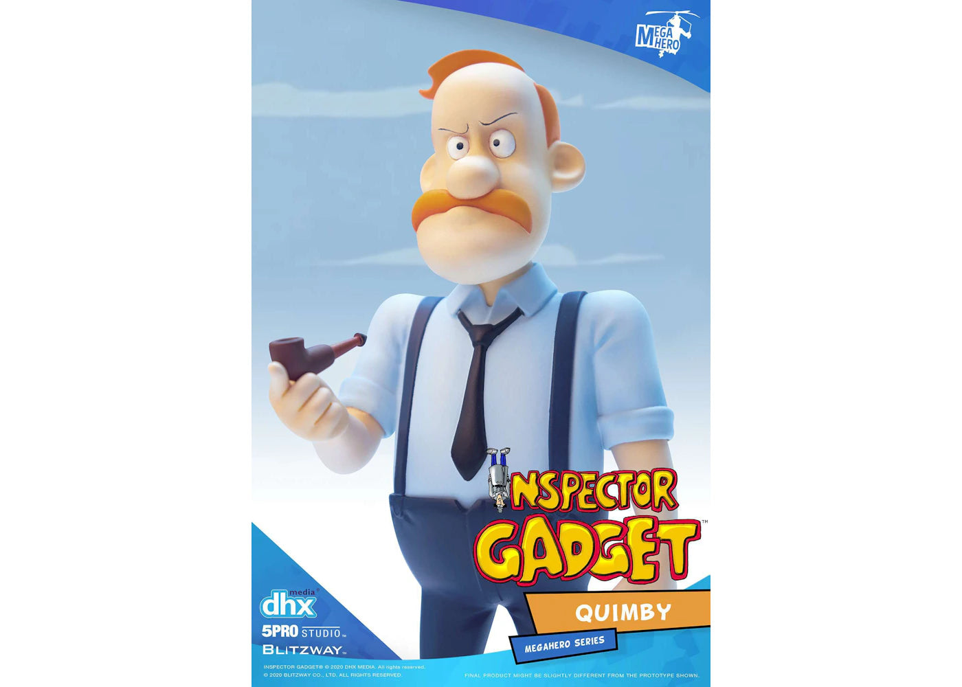 Bandai 5Pro Studios Inspector Gadget Quimby MEGAHERO Action Figure