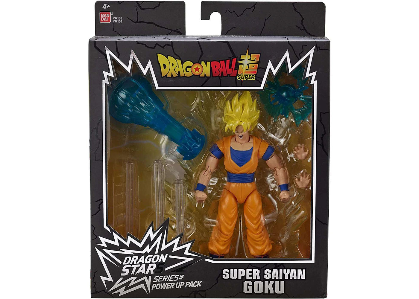Bandai America Dragon Ball Dragon Stars Power Up Pack Super Saiyan Goku Action Figure