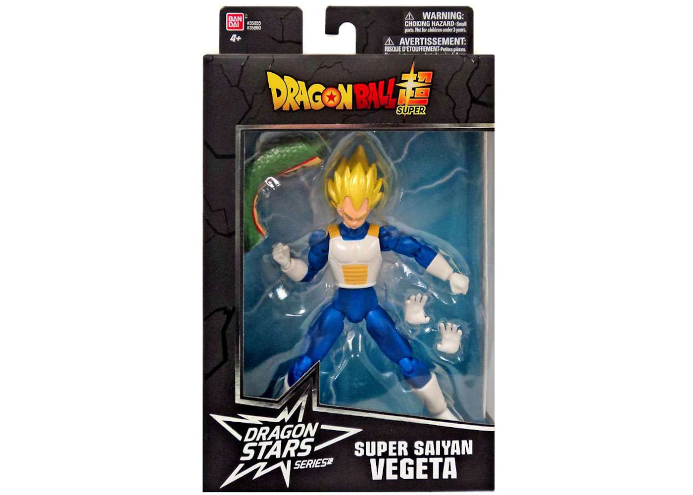 Bandai America Dragon Ball Dragon Stars Series 2 Super Saiyan Vegeta Shenron BAF Action Figure
