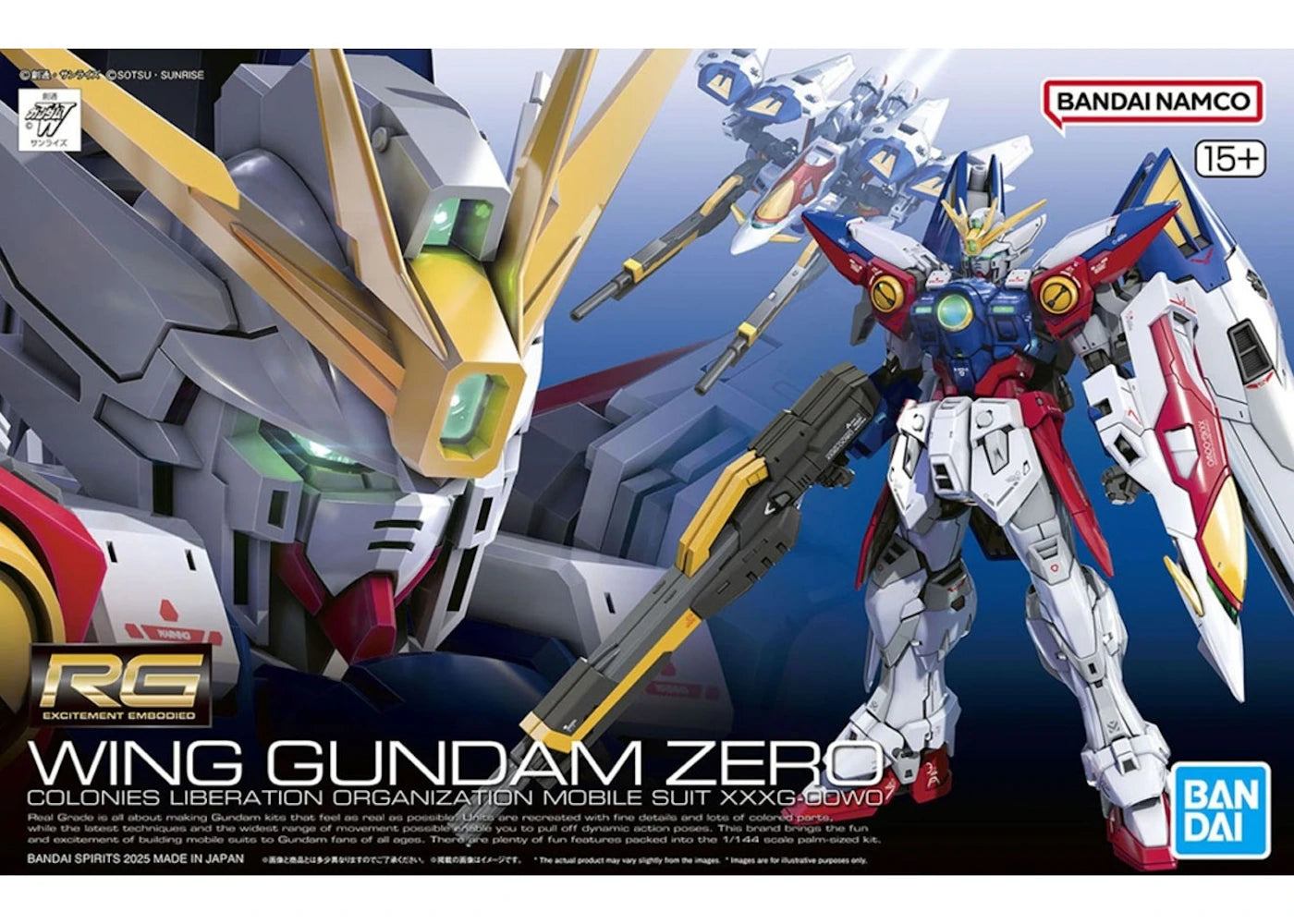 Bandai Gundam 1/144 RG Wing Gundam Zero Model Kit Figure (2025)