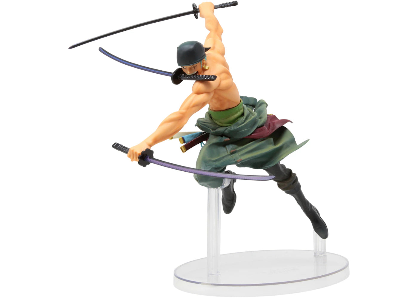 Bandai Ichibansho One Piece Dynamism Of Ha Roronoa Zoro Action Figure Green
