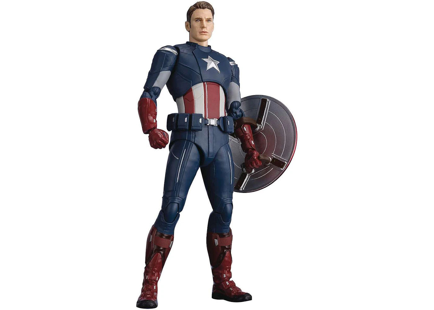 Bandai Japan Marvel S.H. Figuarts Captain America Cap Vs Cap Edition Action Figure