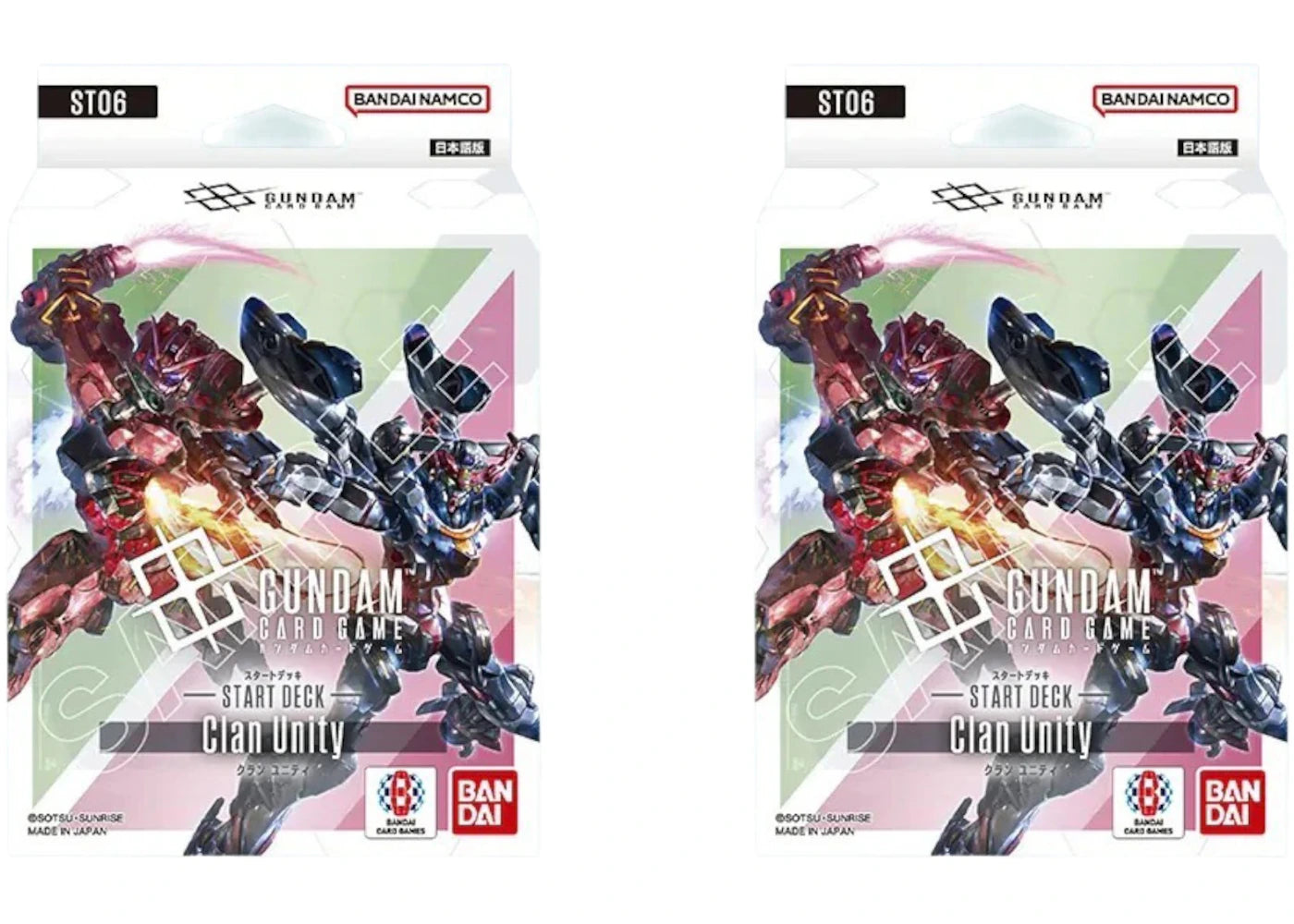 Bandai Mobile Suit Gundam Card Game Clan Unity (ST06) Starter Deck (Japanese) 2x Lot
